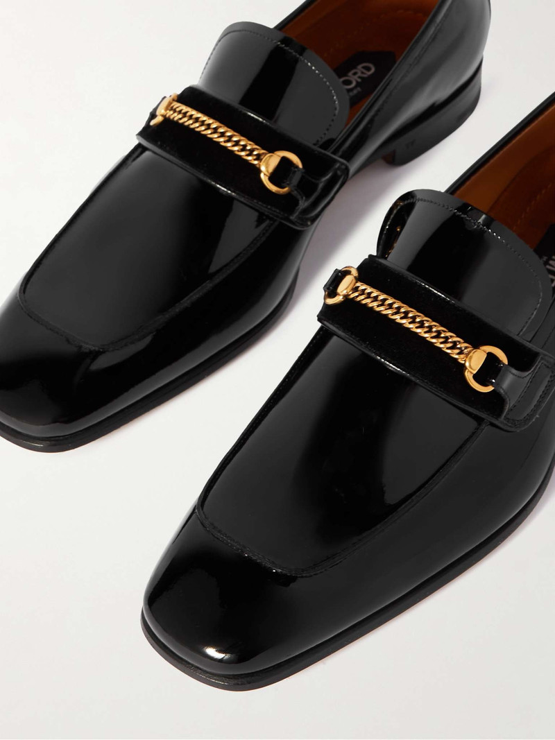 Bailey Embellished Patent-Leather Penny Loafers 6