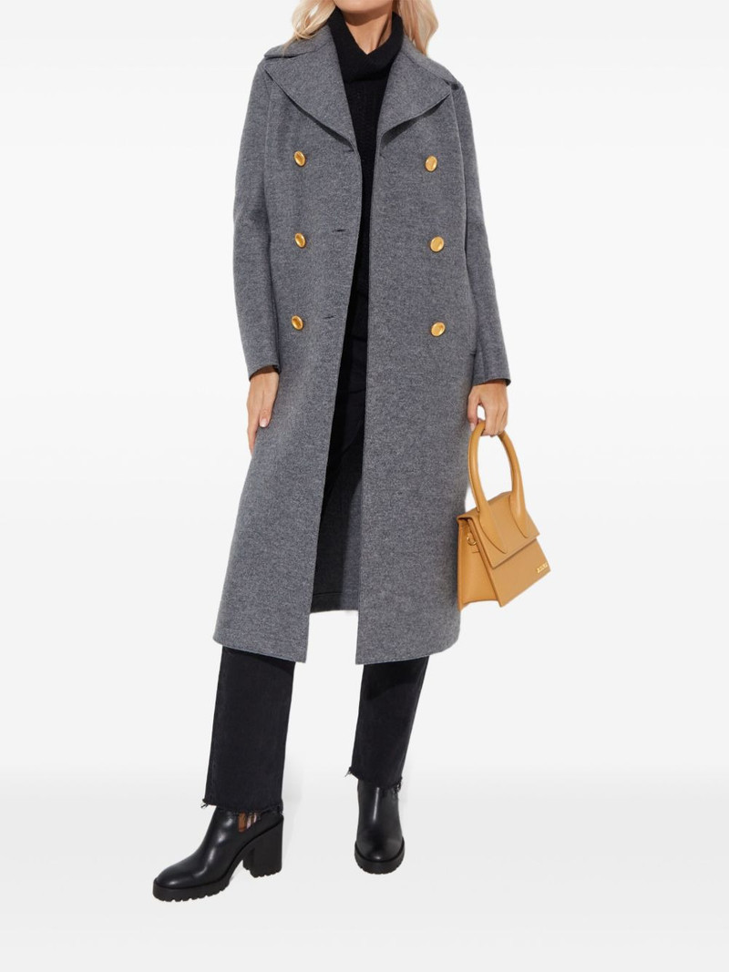Harris Wharf London double-breasted coat outlook