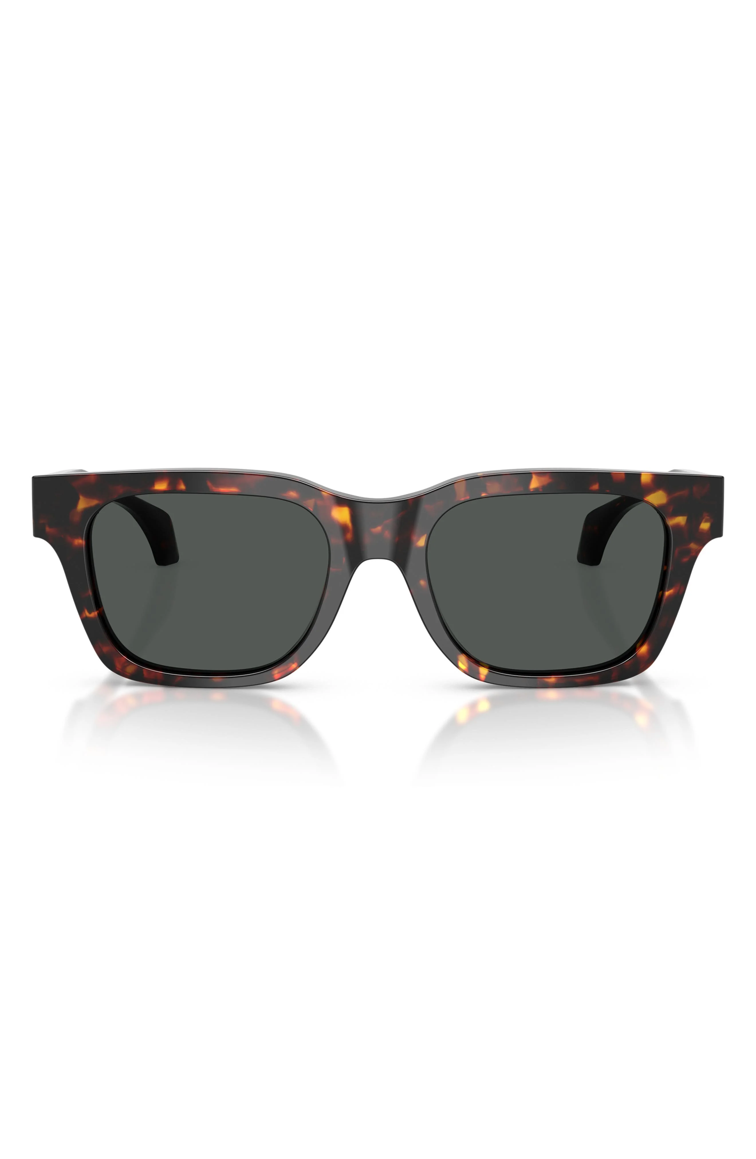 Versace 52mm Square Sunglasses in Havana/Dark Grey at Nordstrom - 1