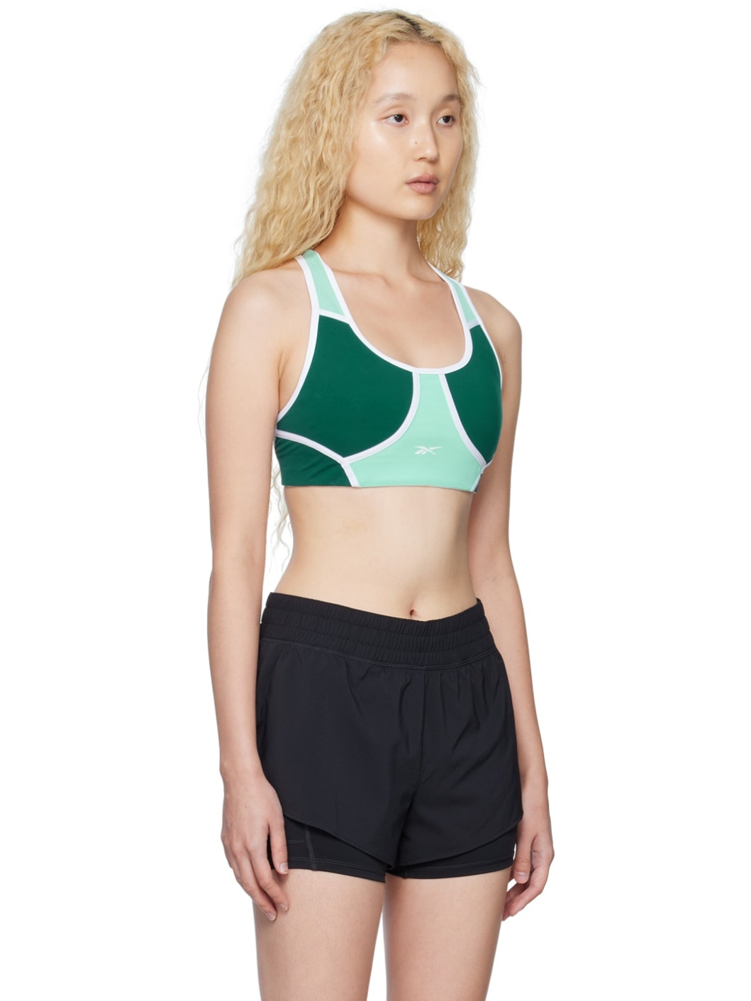 Green Lux Racer Sports Bra - 2