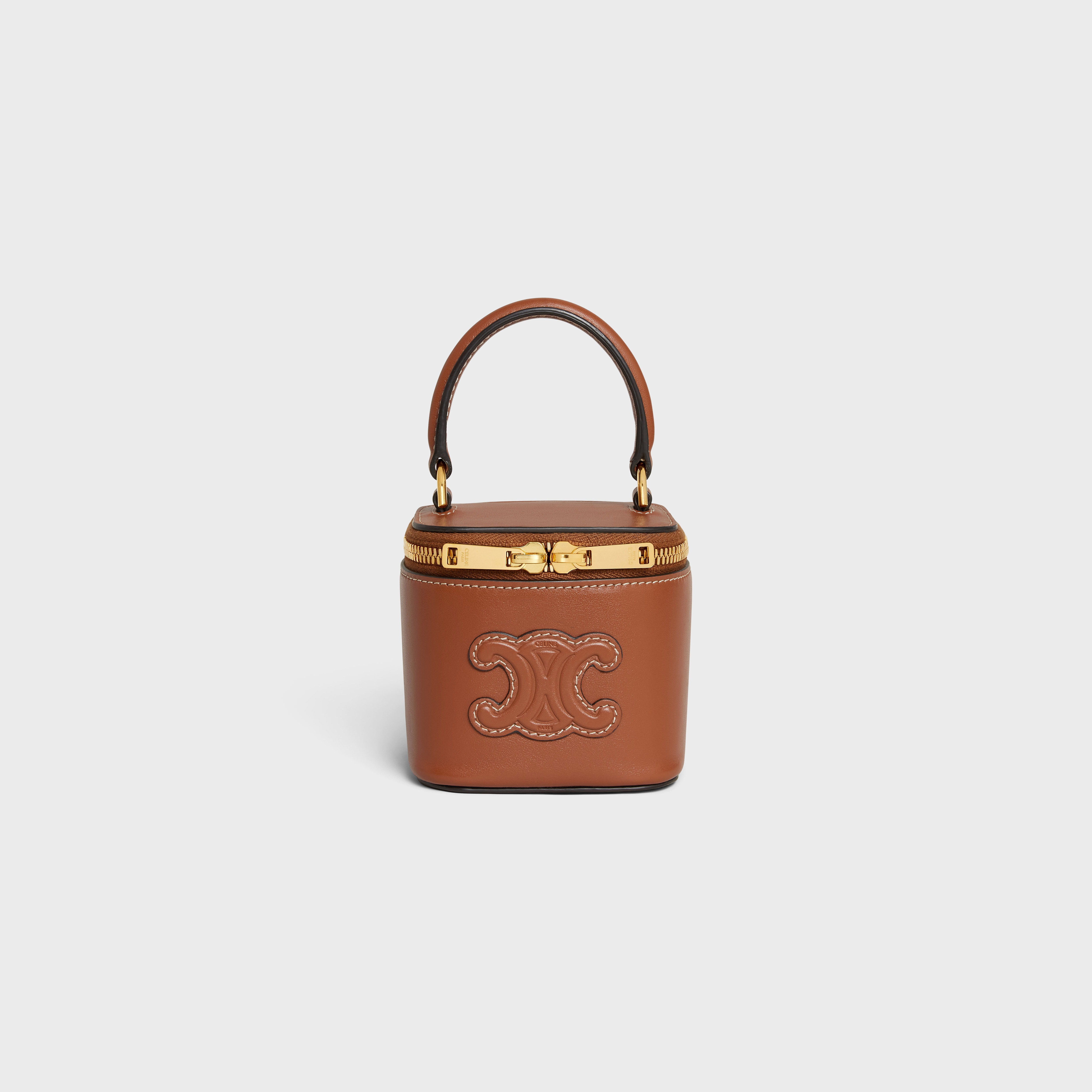 MINI VANITY CASE CUIR TRIOMPHE IN SMOOTH CALFSKIN - 5