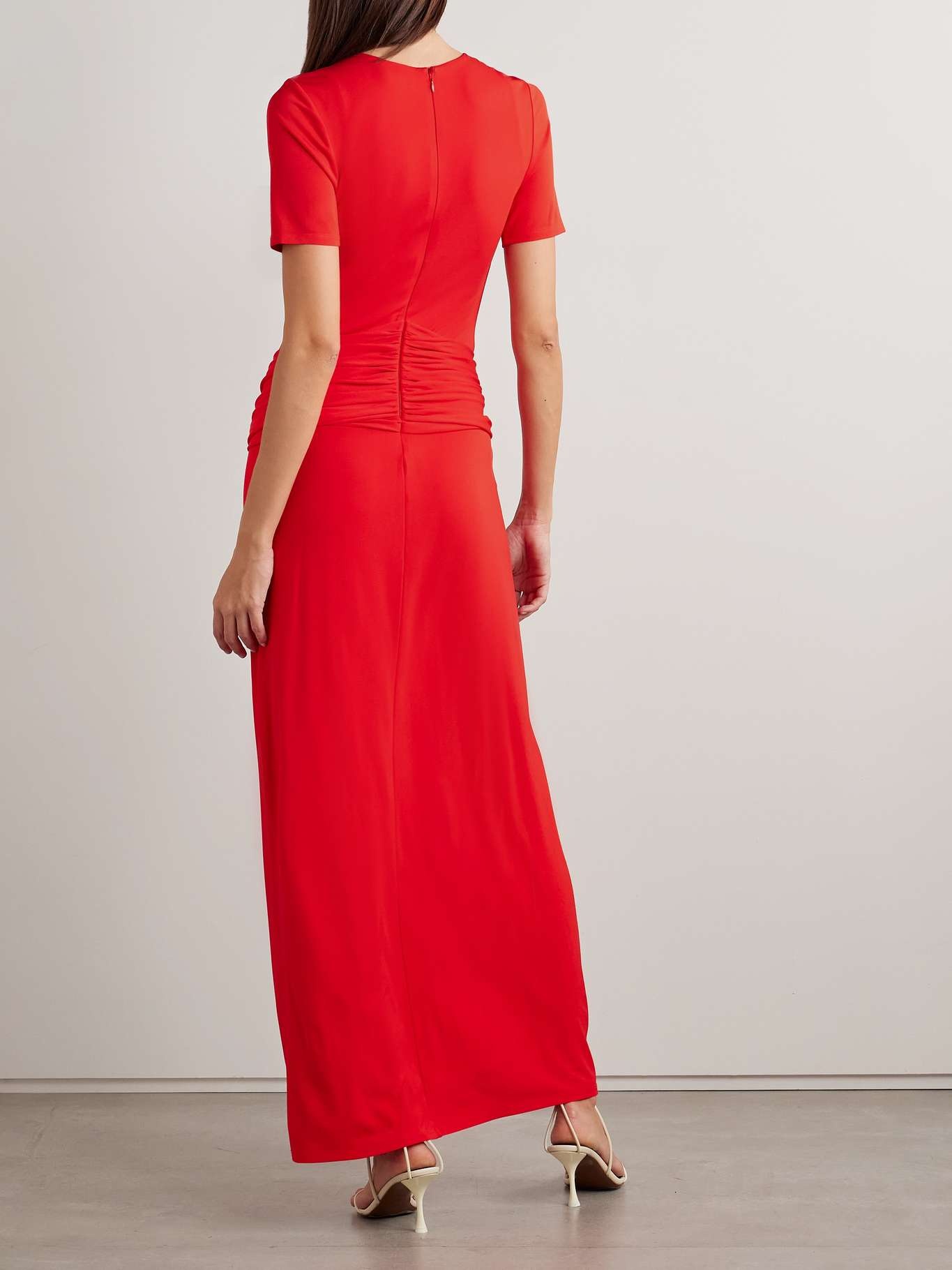 Nalani tie-front draped stretch-jersey gown - 3