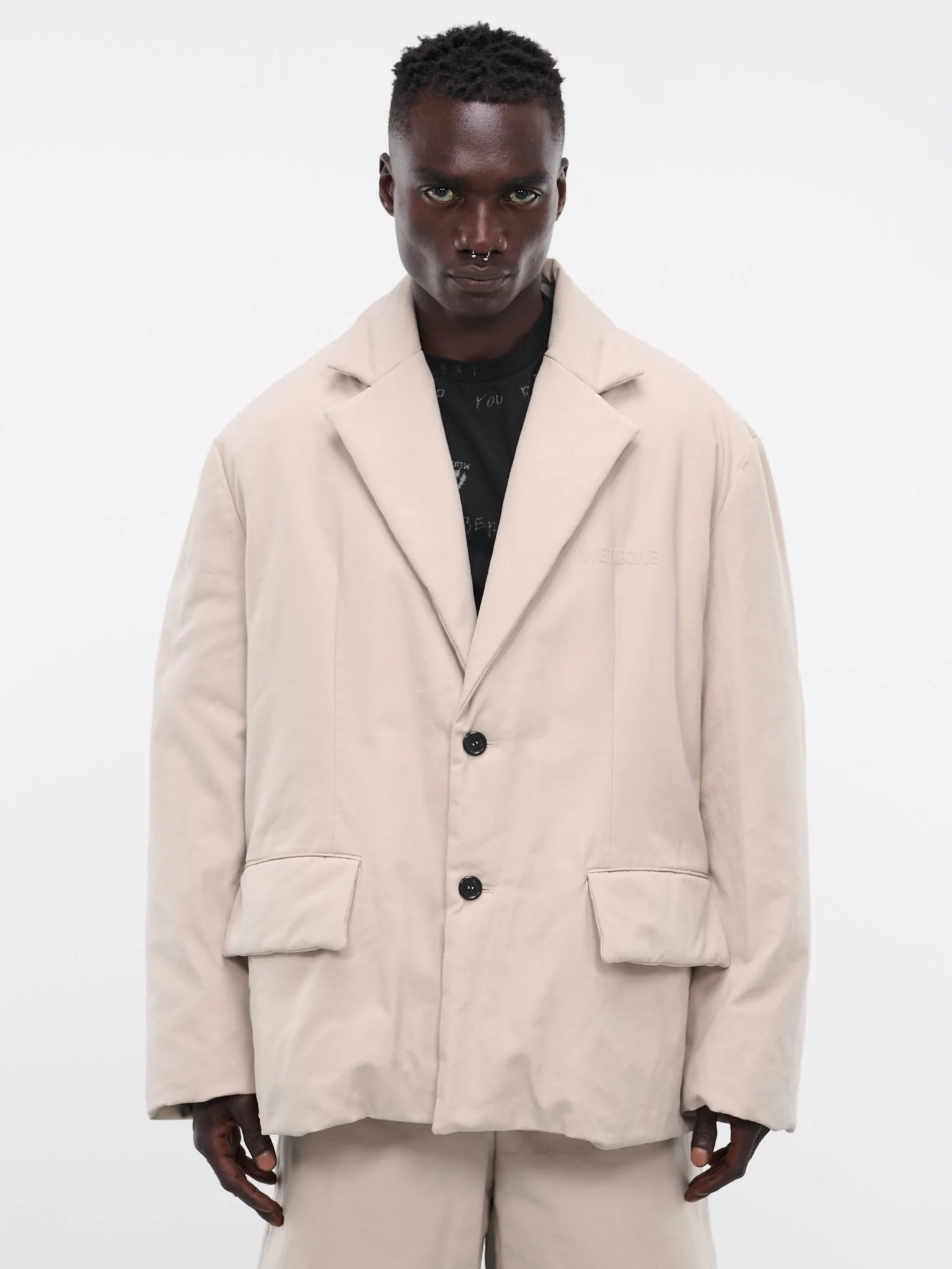 Padded Oversized Blazer - 1