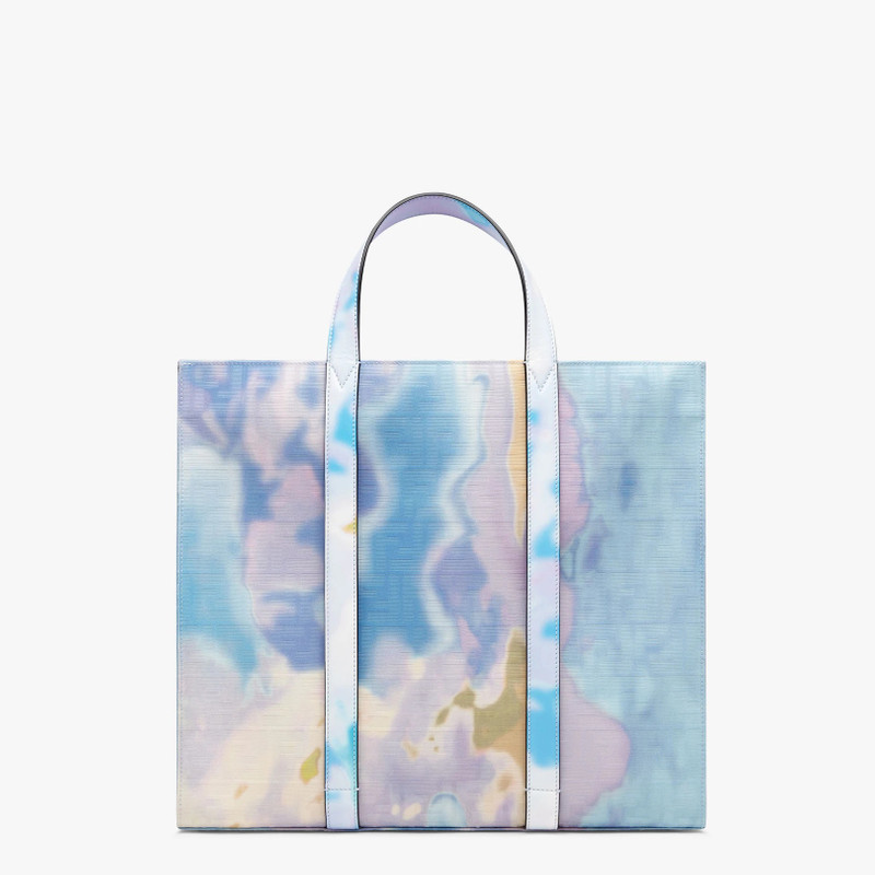 Light blue and black Sunset jacquard fabric bag 3