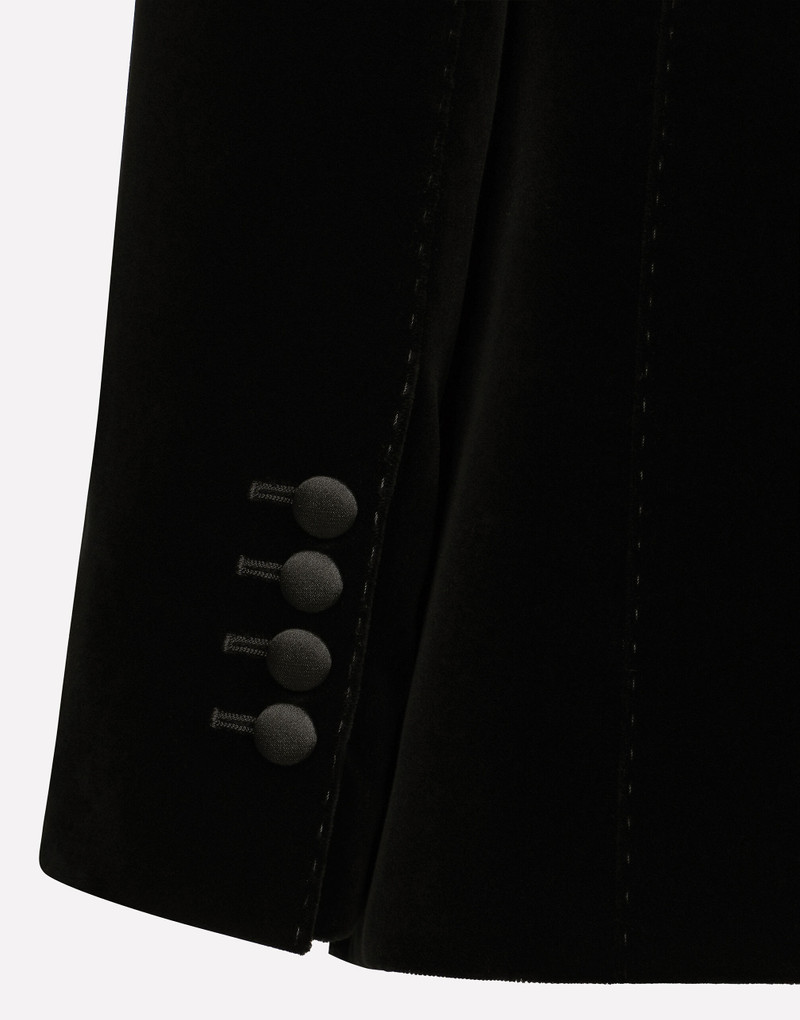 Velvet single-breasted Turlington tuxedo jacket 7
