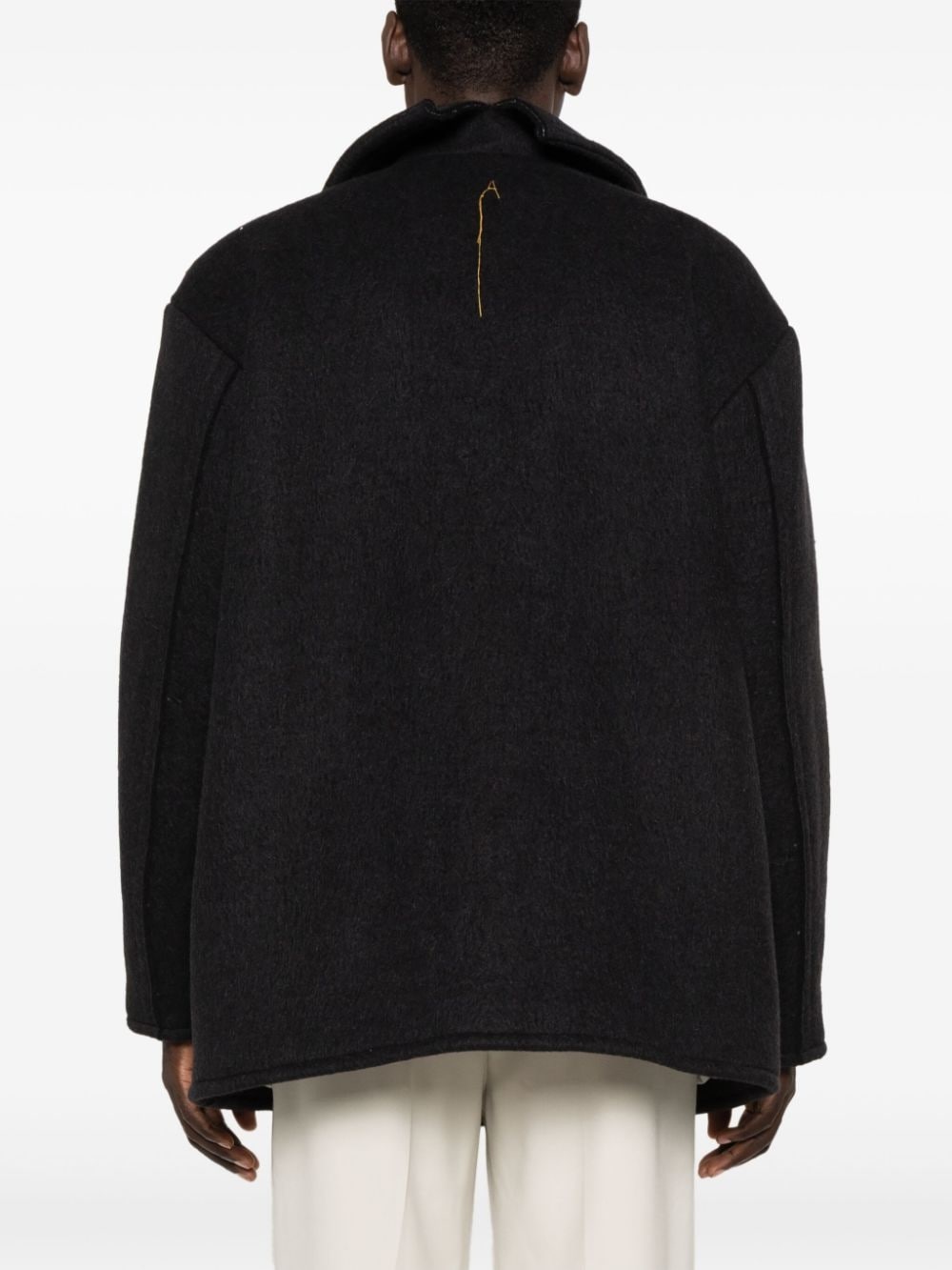 brushed coat - 4
