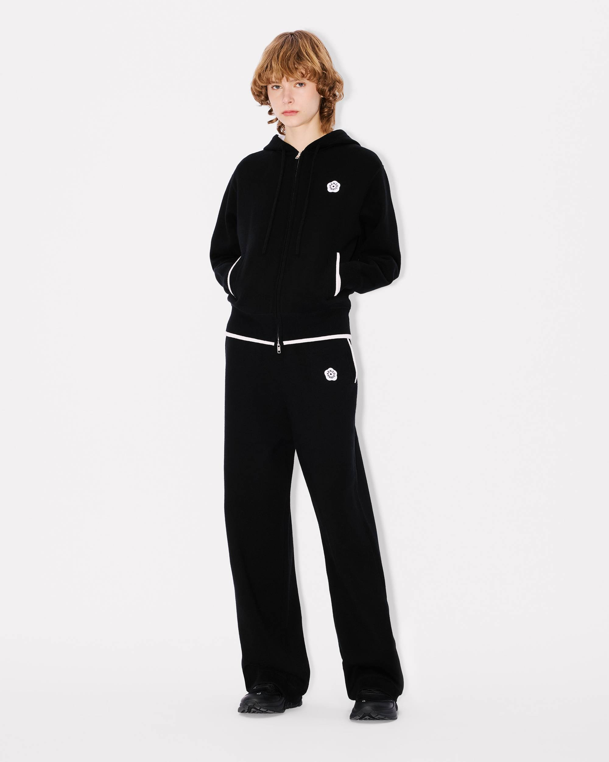 'Boke Flower 2.0' embroidered pants in wool and cotton - 3