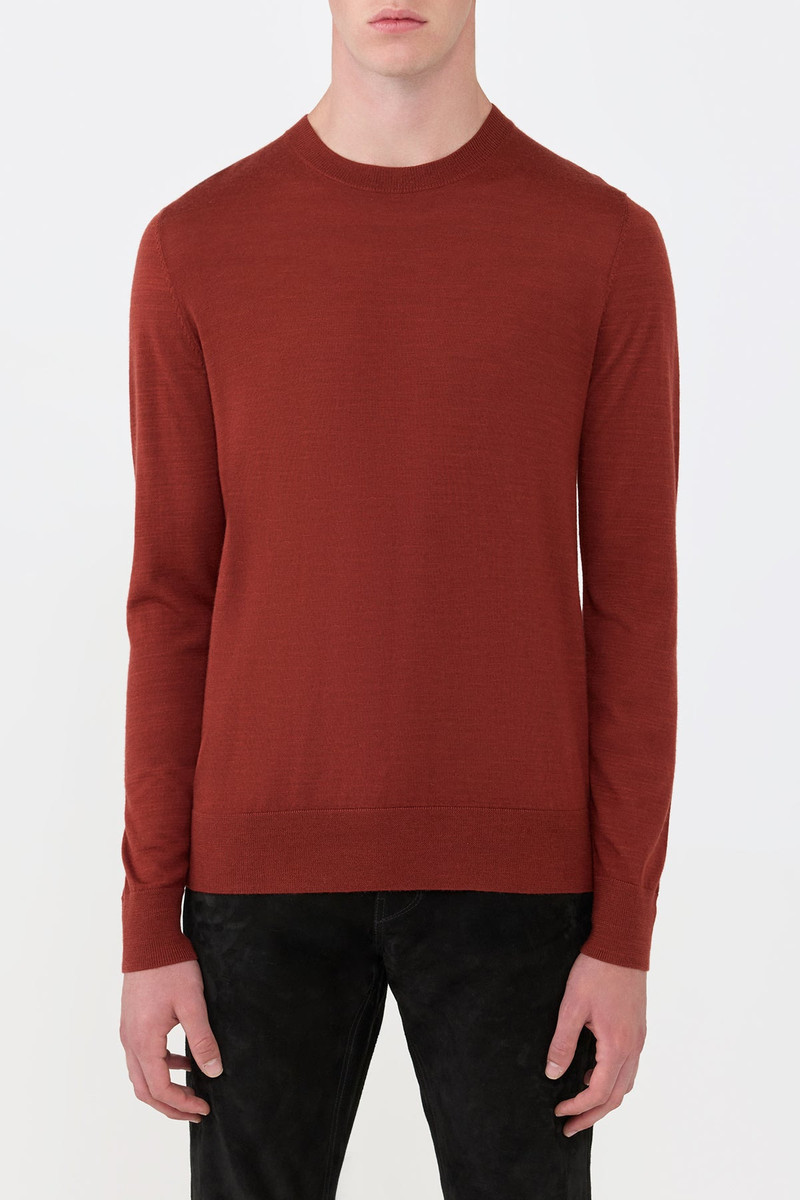 GABRIELA HEARST Palco Knit Sweater in Burnt Sienna Merino Wool outlook