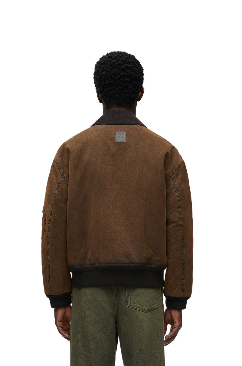Bomber jacket in technical cotton 4