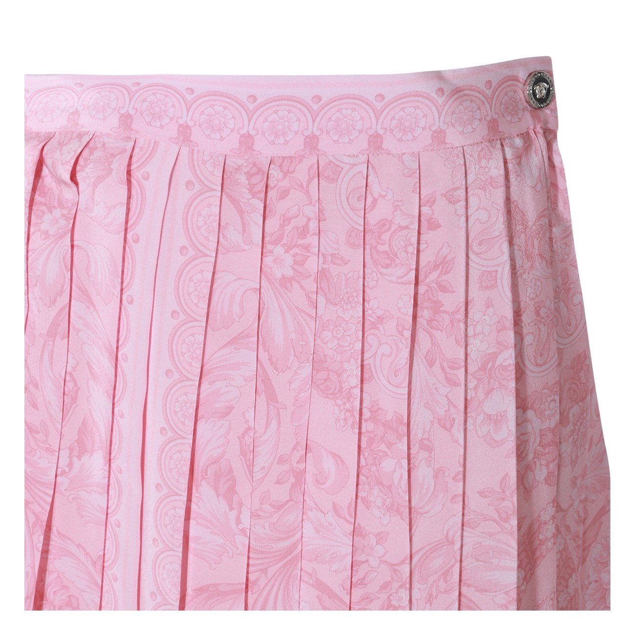 pink silk barocco skirt - 3