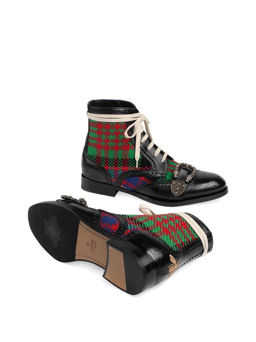 Tartan Queercore brogue boot - 3