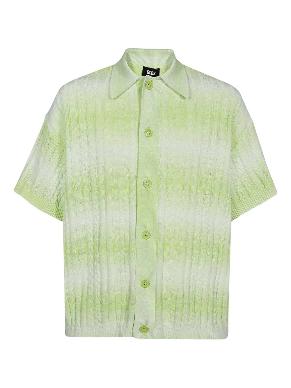 cable-knit shirt - 1