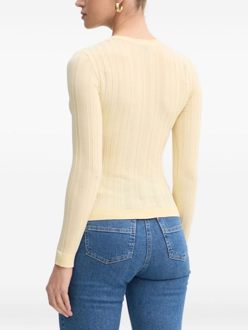 ELISABETTA FRANCHI ribbed button cardigan outlook