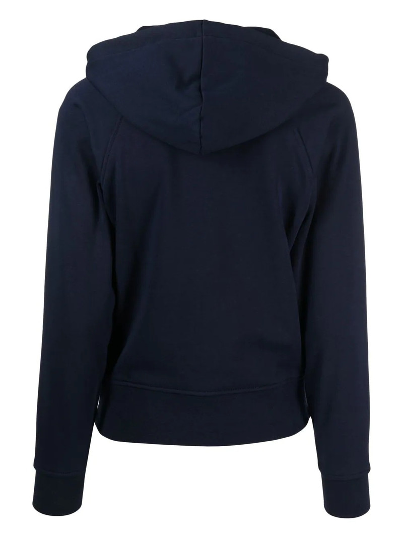 LACOSTE logo-patch zipped hoodie outlook