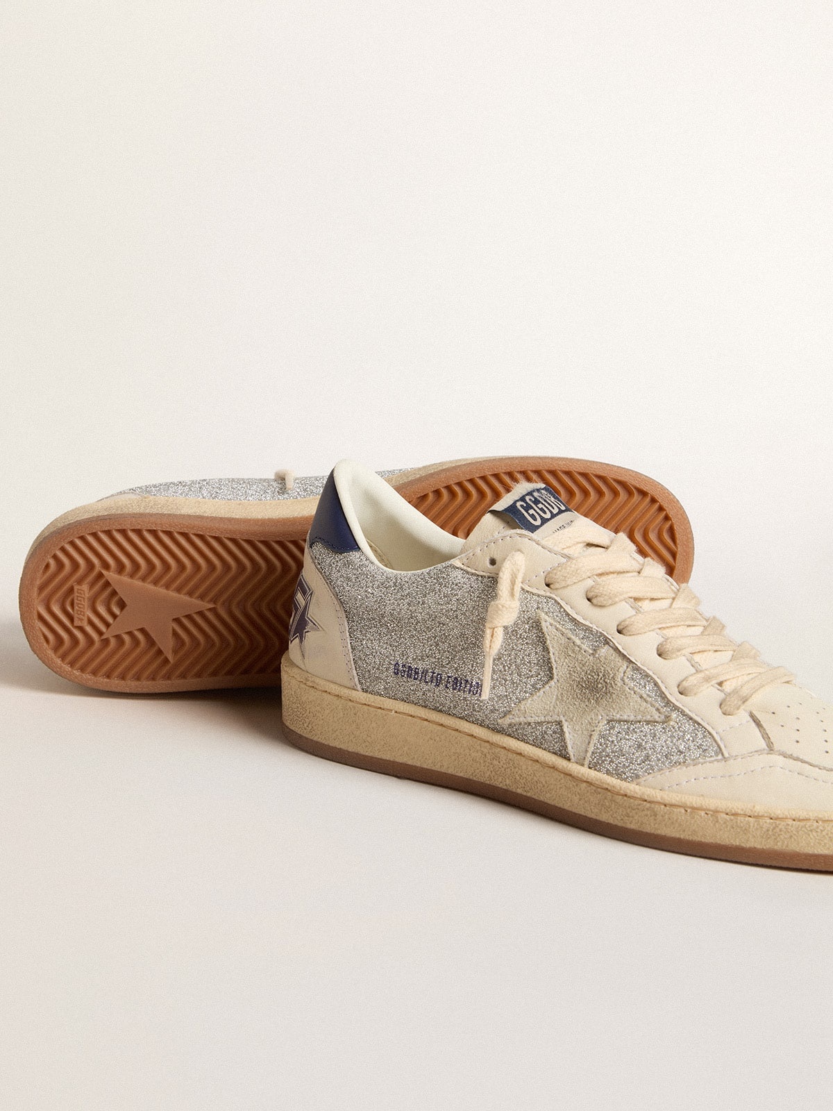 Ball Star LTD in Swarovski crystals and leather with white suede star - 3