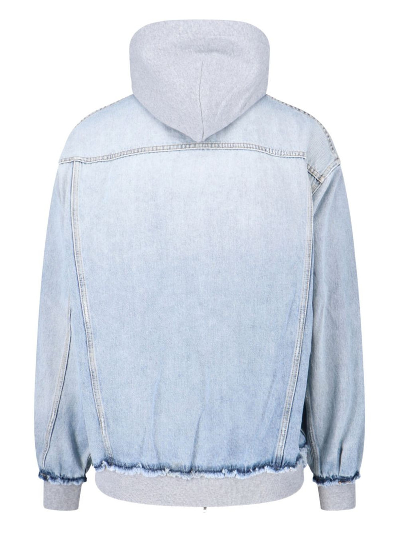 BALENCIAGA hooded denim jacket outlook
