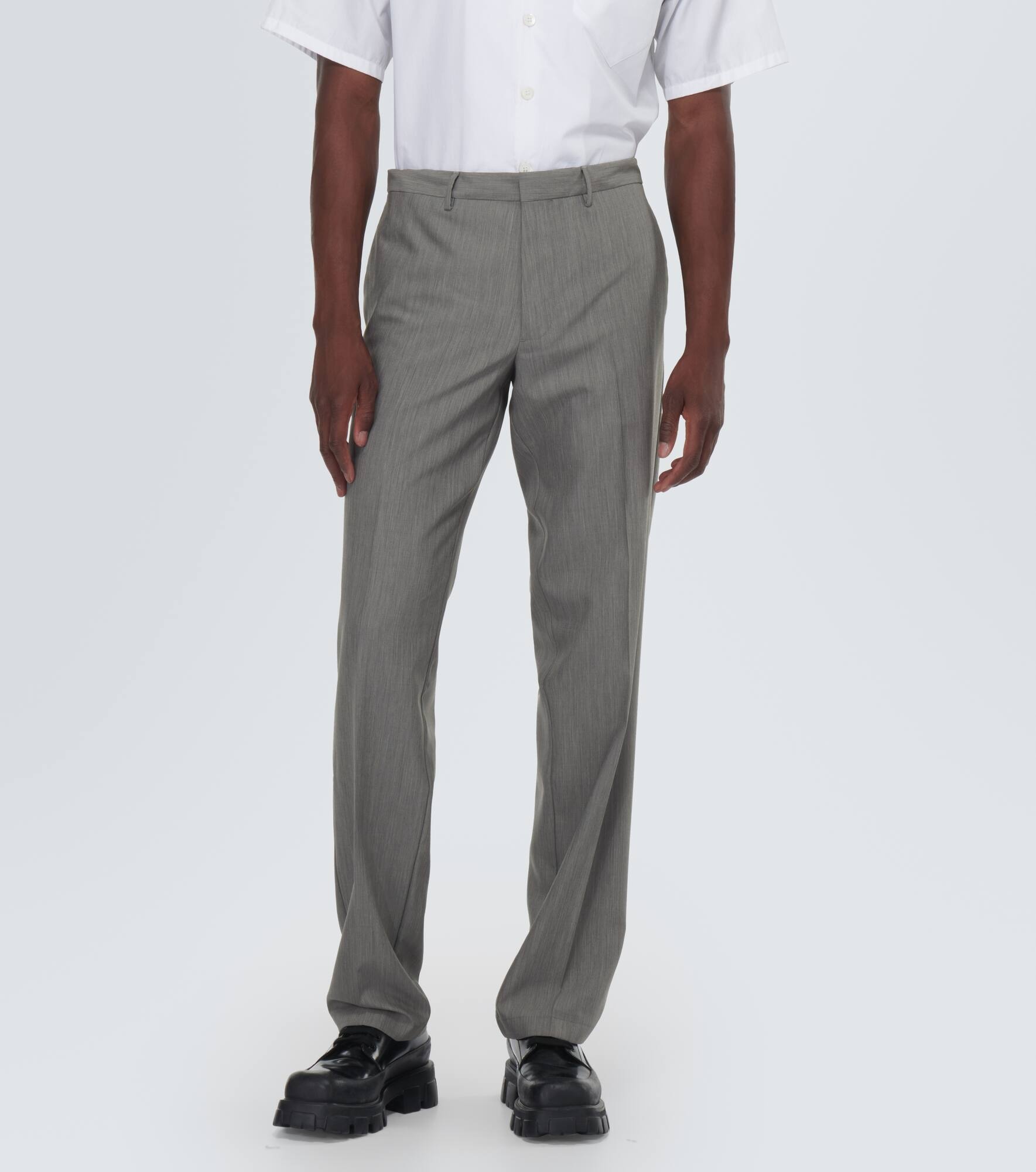 Mohair slim pants - 3