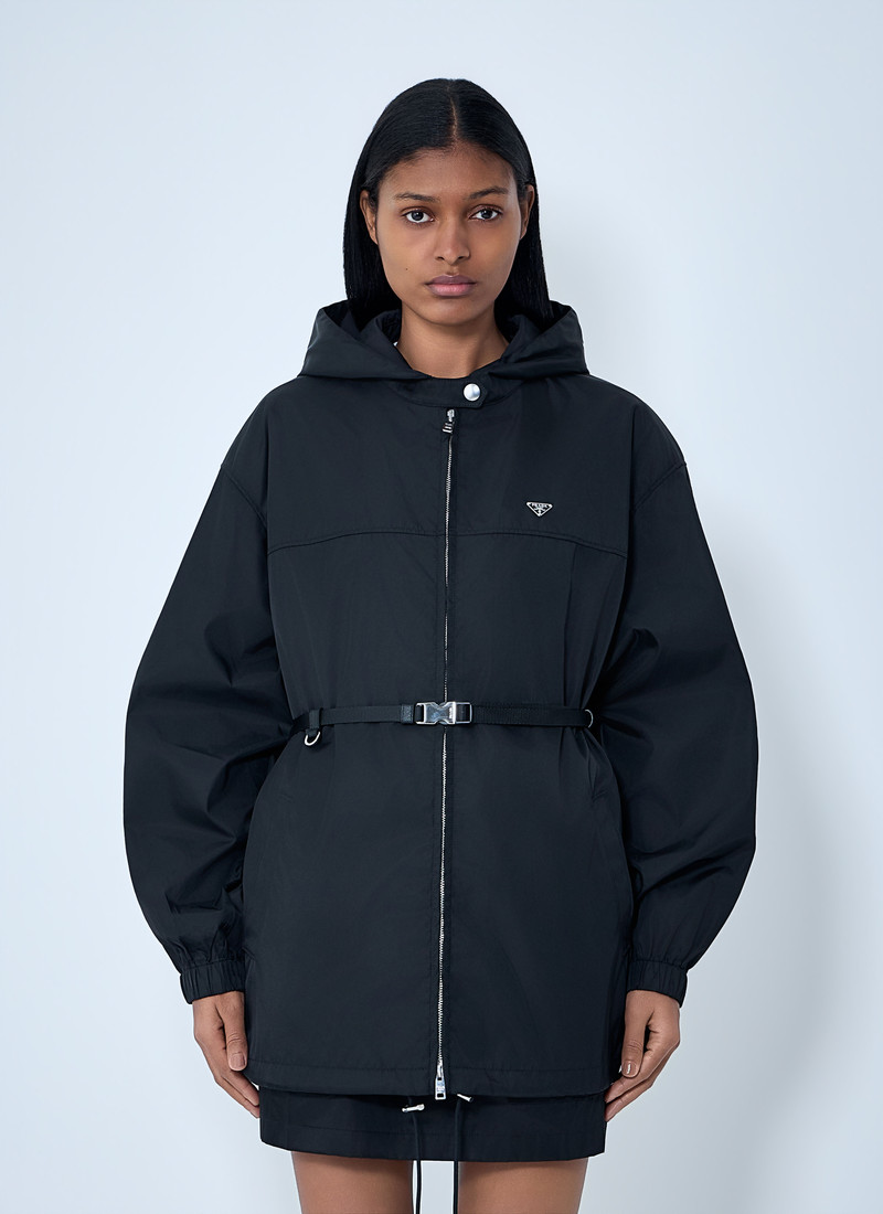 Re-Nylon Hooded Belted Anorak Jacket 1