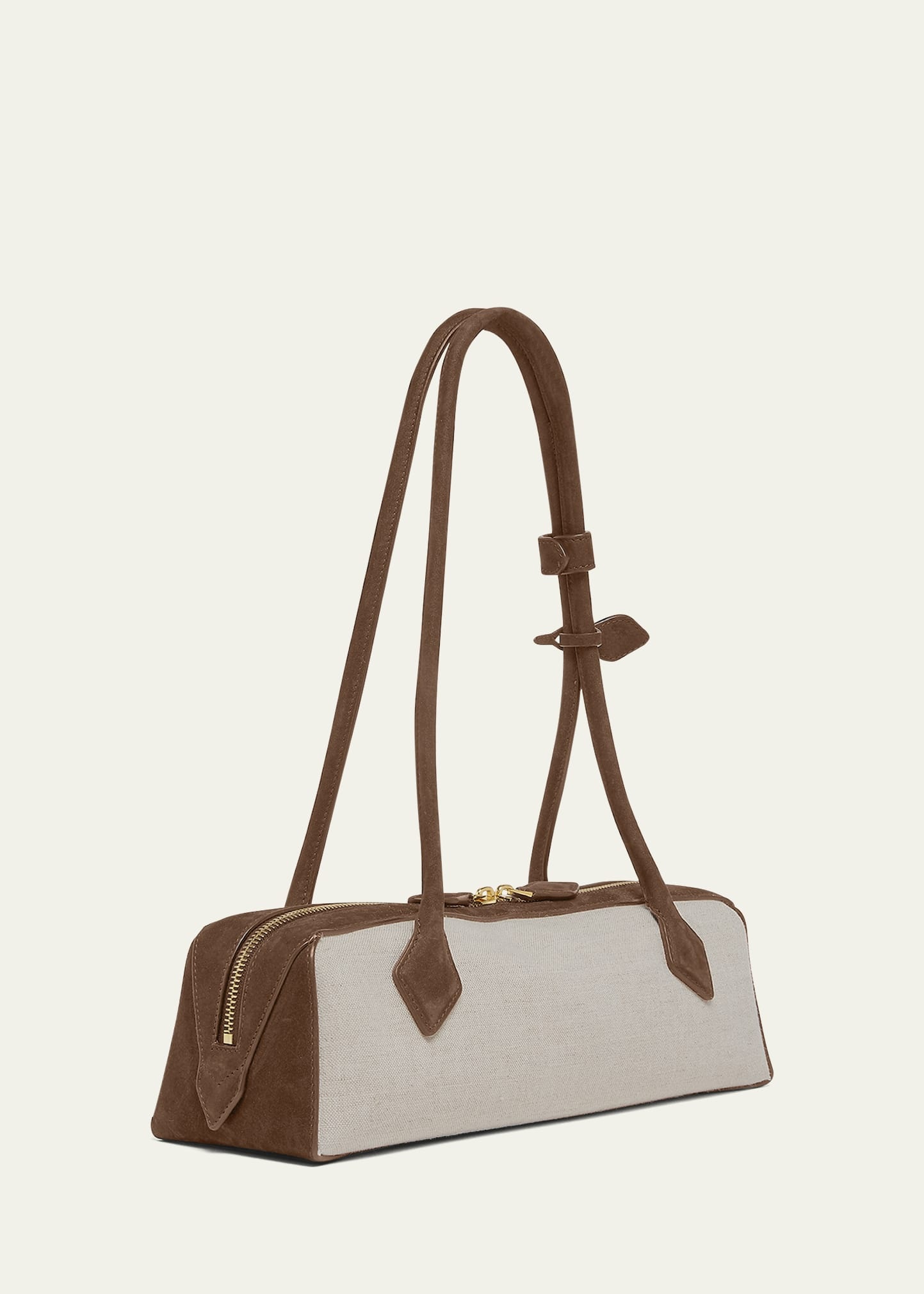 Le Teckel Medium Shoulder Bag in Canvas and Leather - 3