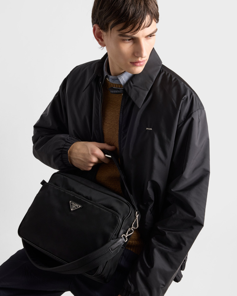Prada Re-Nylon and Saffiano leather shoulder bag outlook