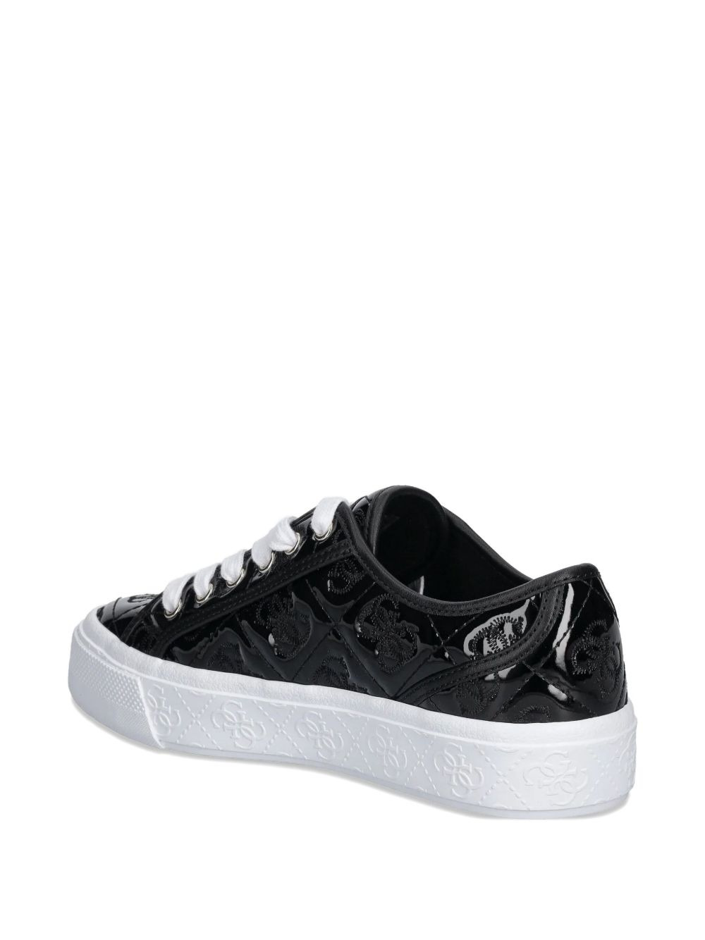 logo-quilted sneakers - 4