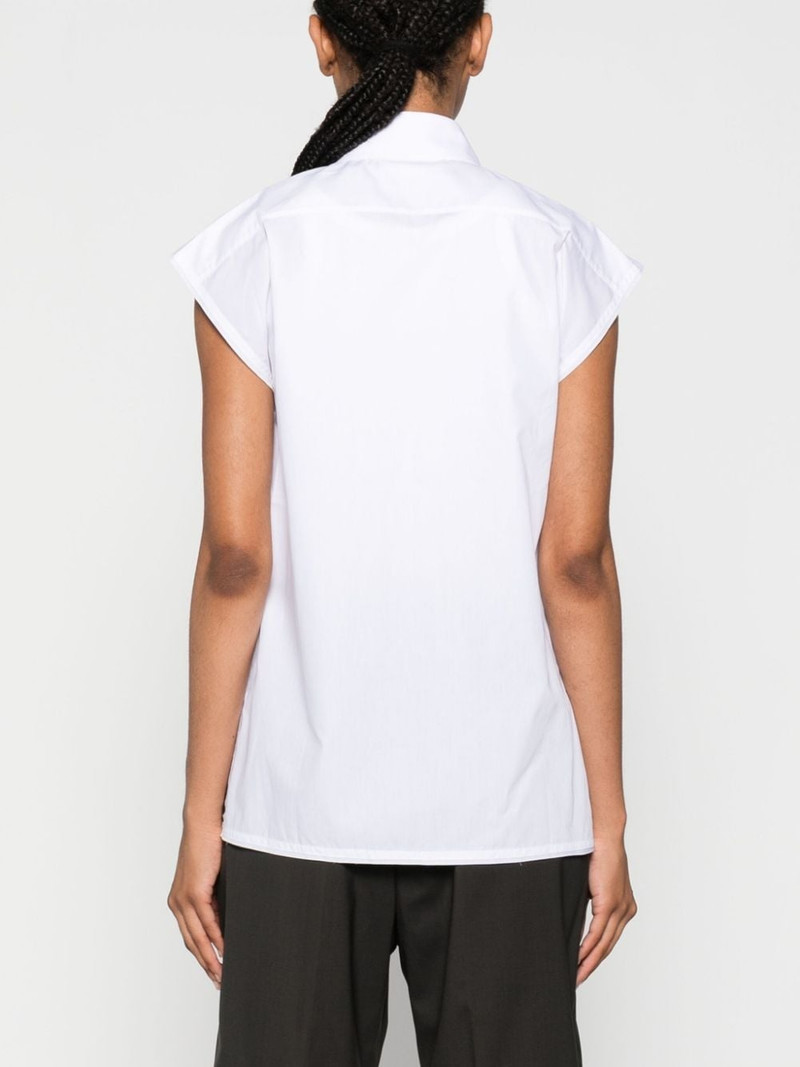 panel-detail sleeveless shirt 4