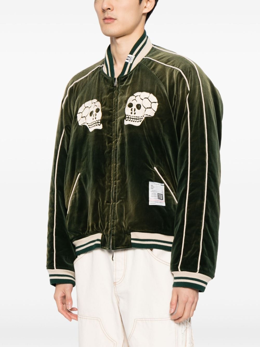 Souvenir velvet bomber jacket - 3