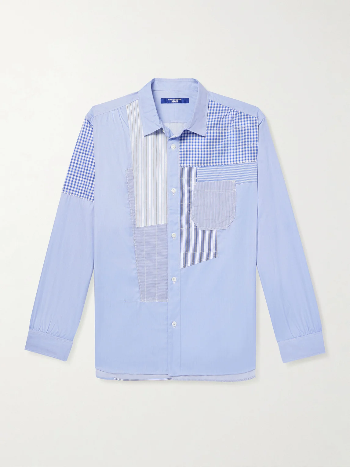 Patchwork Cotton-Poplin Shirt - 1