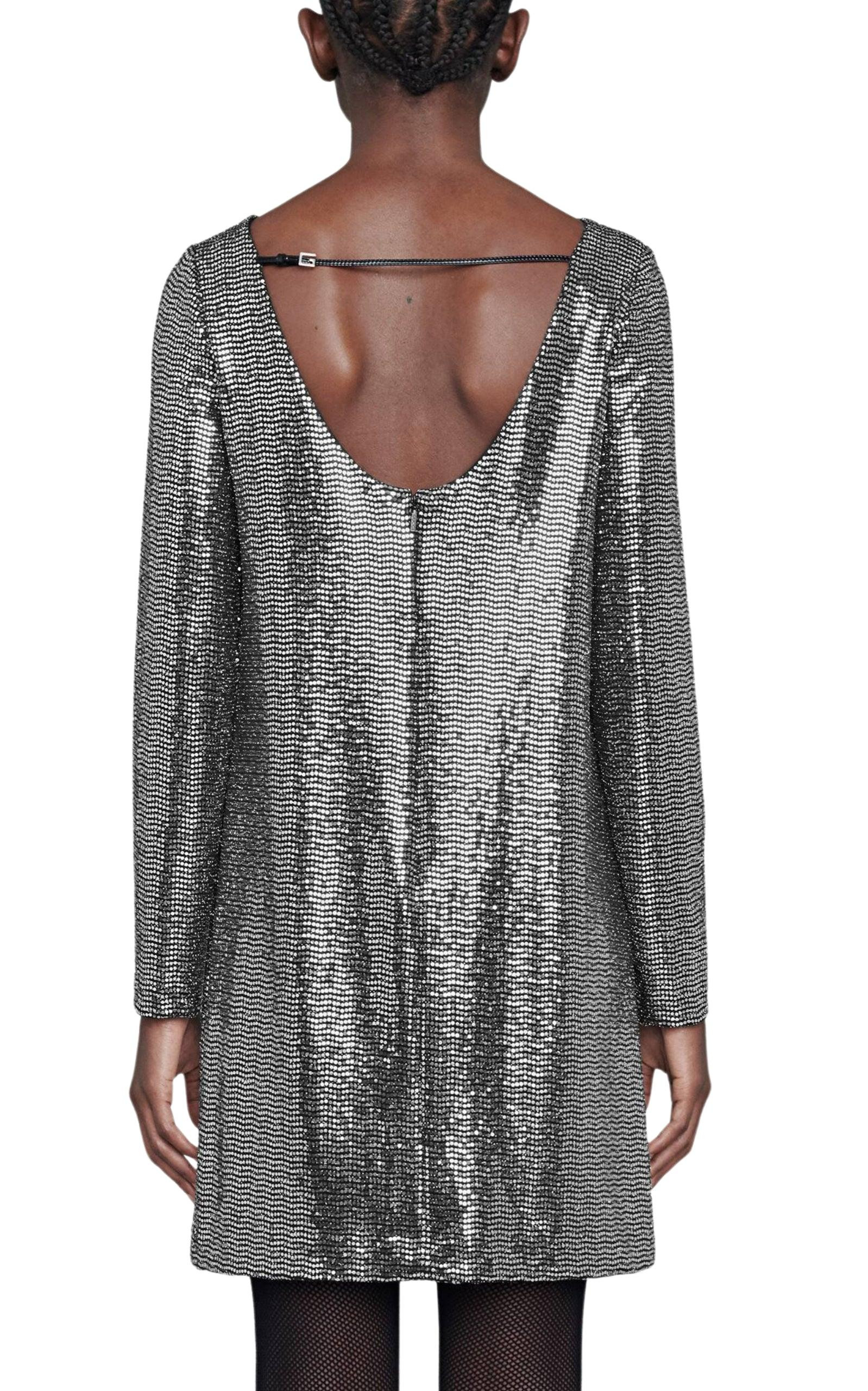 Metallic Dotted Jersey  Dress - 4