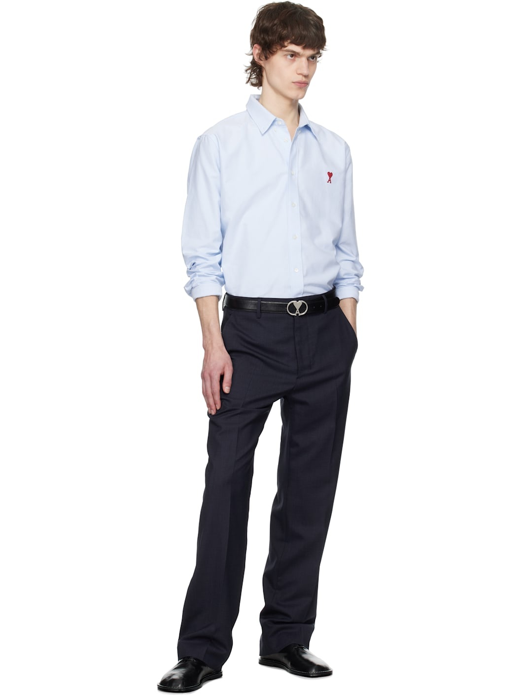 Blue Cotton Button-Down Ami de Coeur Shirt - 5