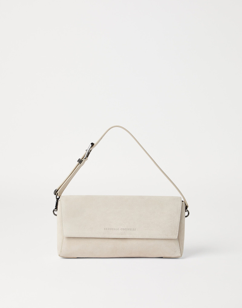 BC Duo clutch bag in suede with monili 1
