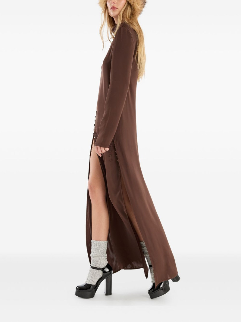 satin long-sleeve maxi dress 3