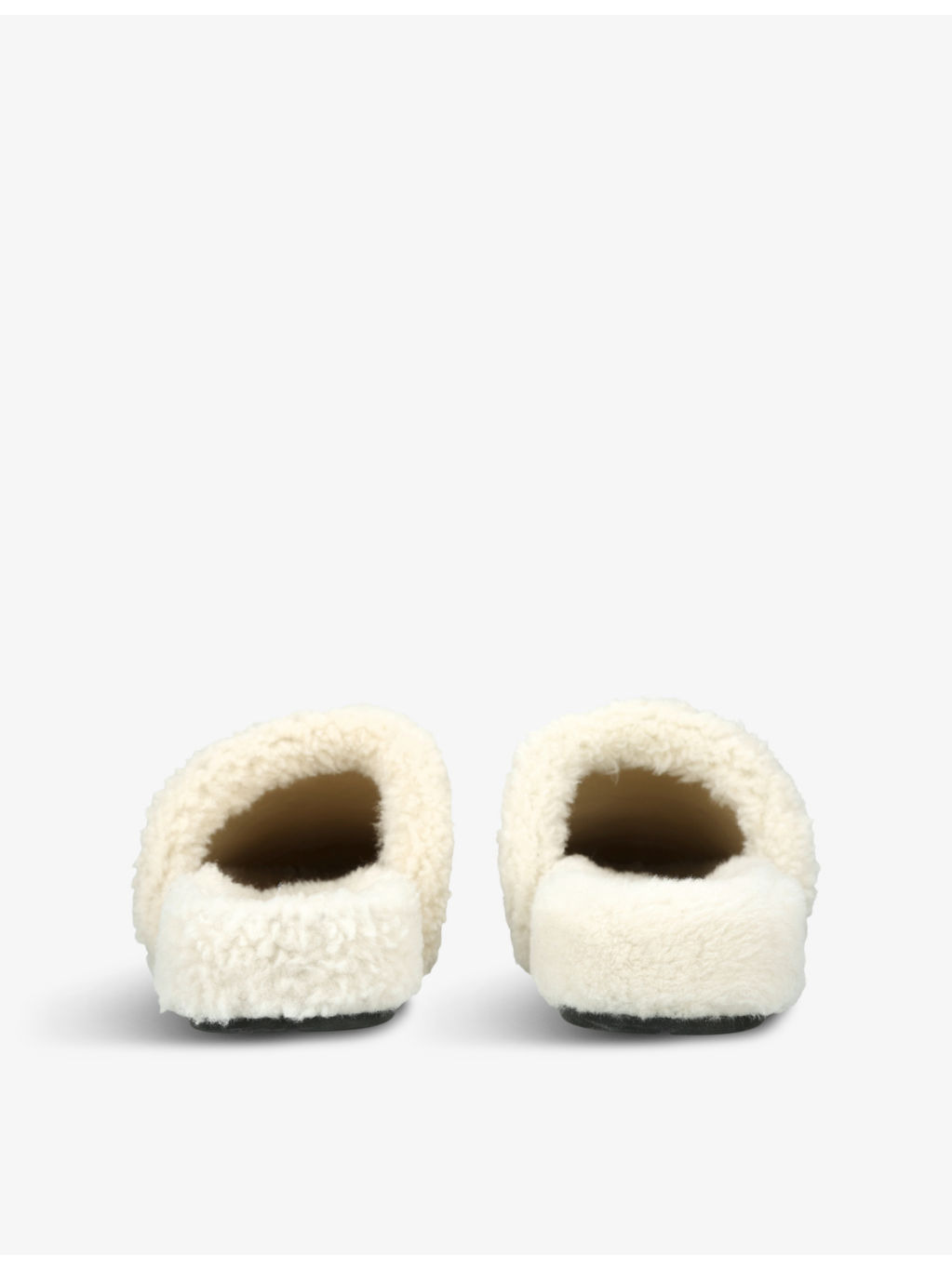 Reggie Intrecciato shearling-lined suede mules - 4