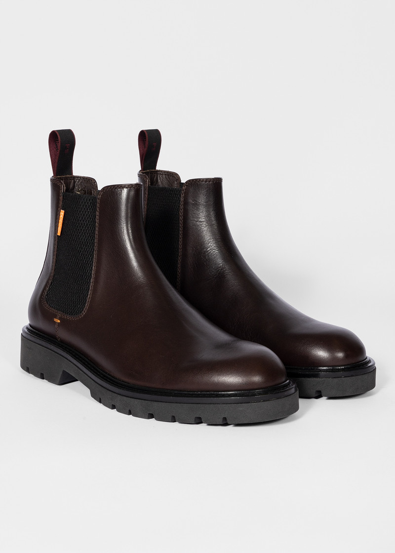 Dark Brown Leather 'Xenon' Boots 3
