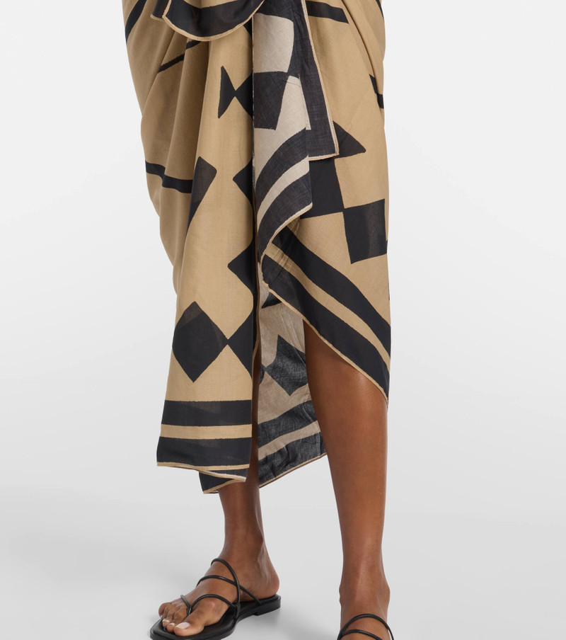 Cotton printed beach cover-up 5