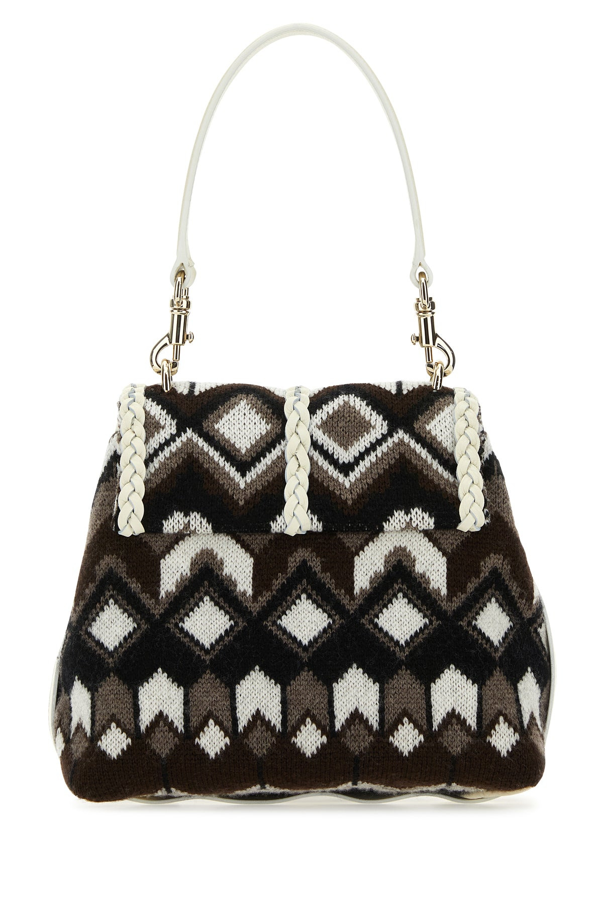Embroidered wool small Penelope handbag - 3