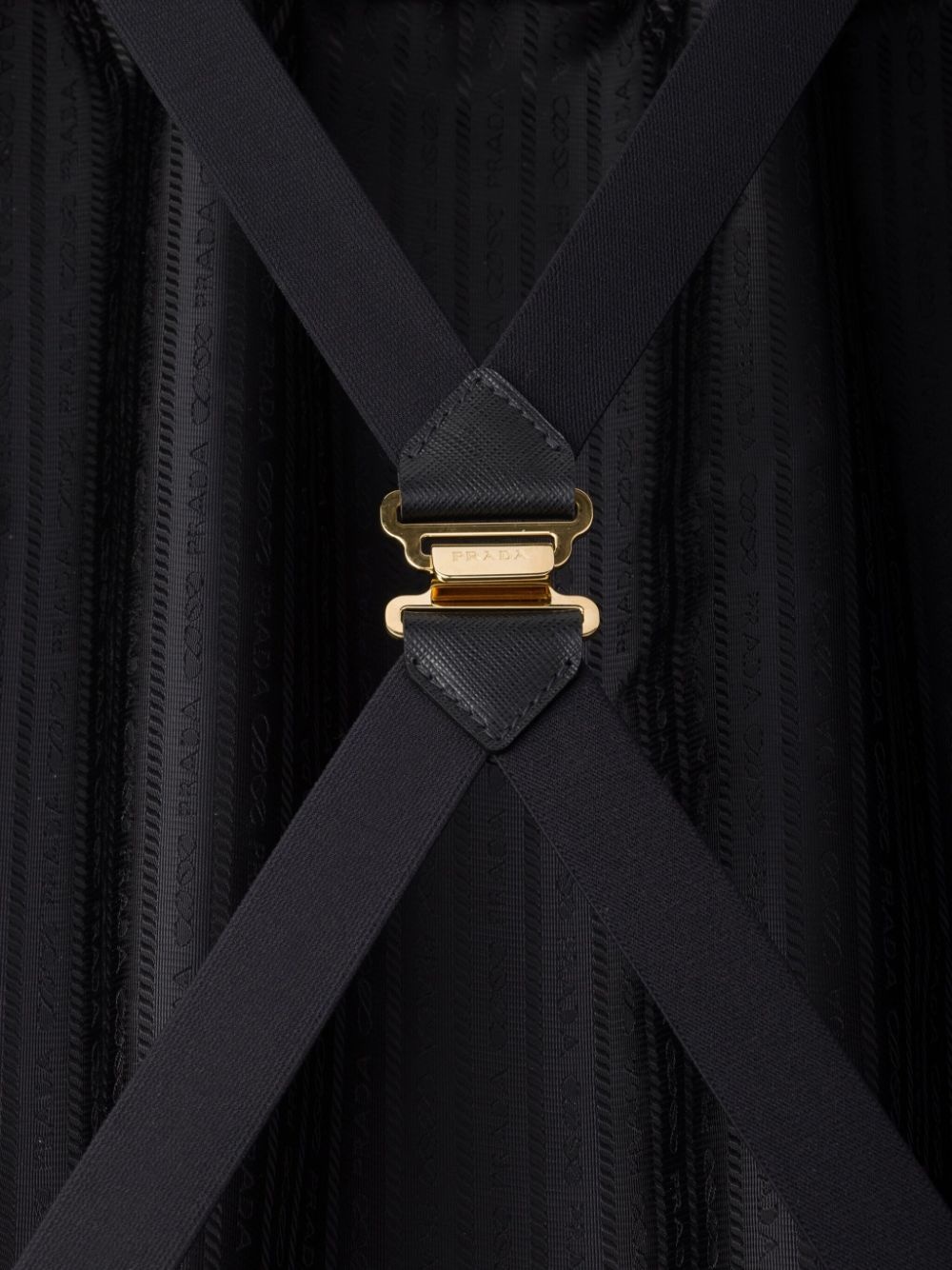 triangle-logo embroidered suitcase - 6