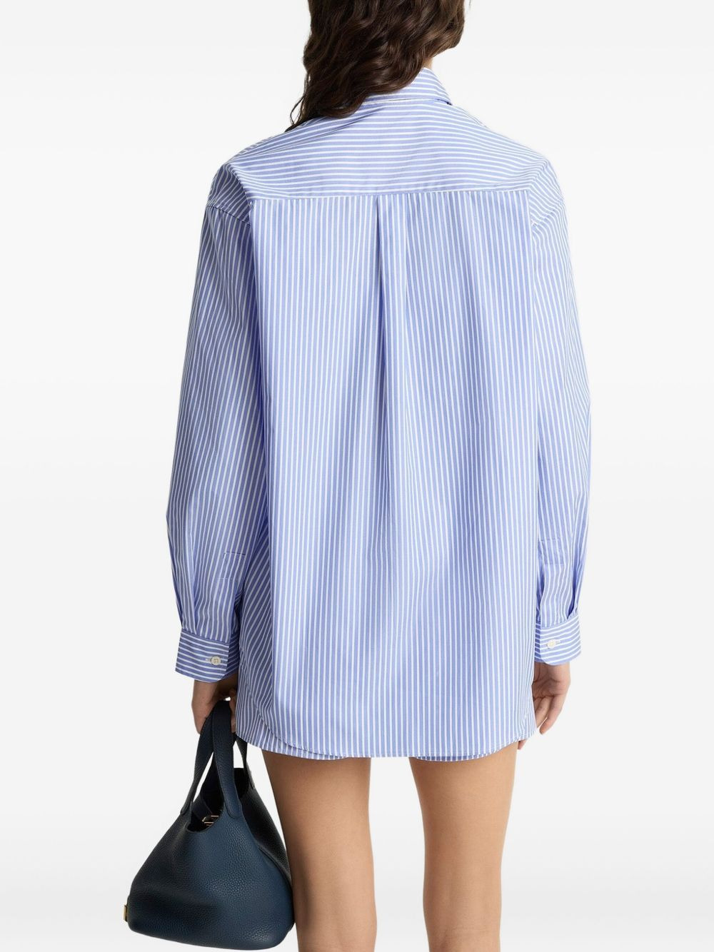striped embroidered shirt - 3