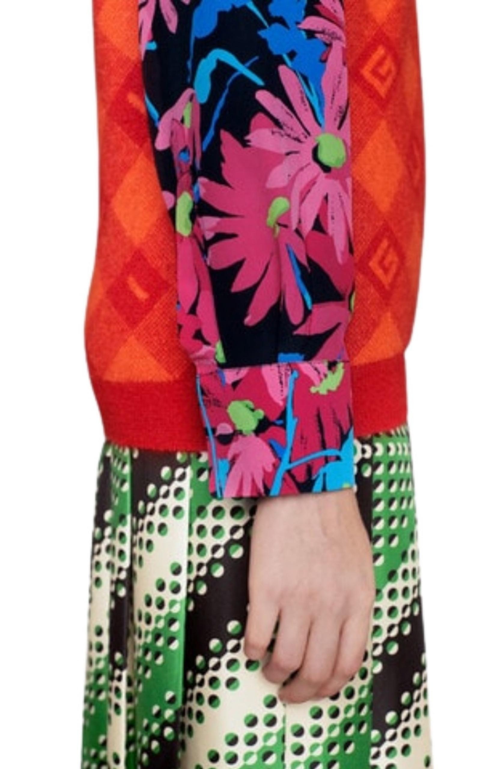 x Ken Scott Floral Print Silk Shirt - 7