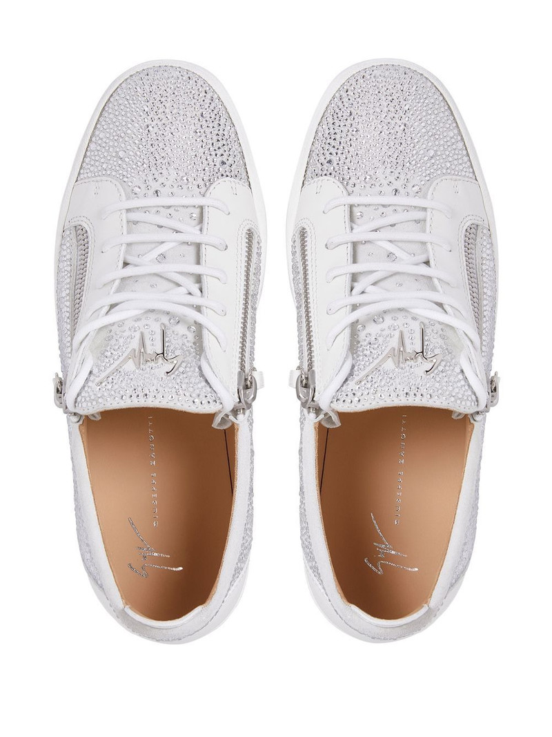rhinestone low-top sneakers 4