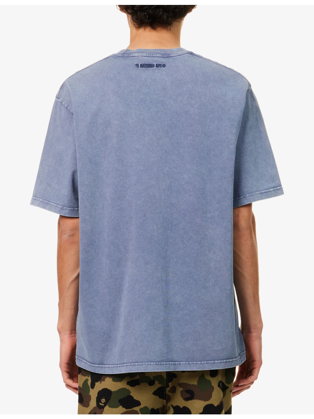 One Point Faded-Wash Cotton-Jersey T-Shirt - 4