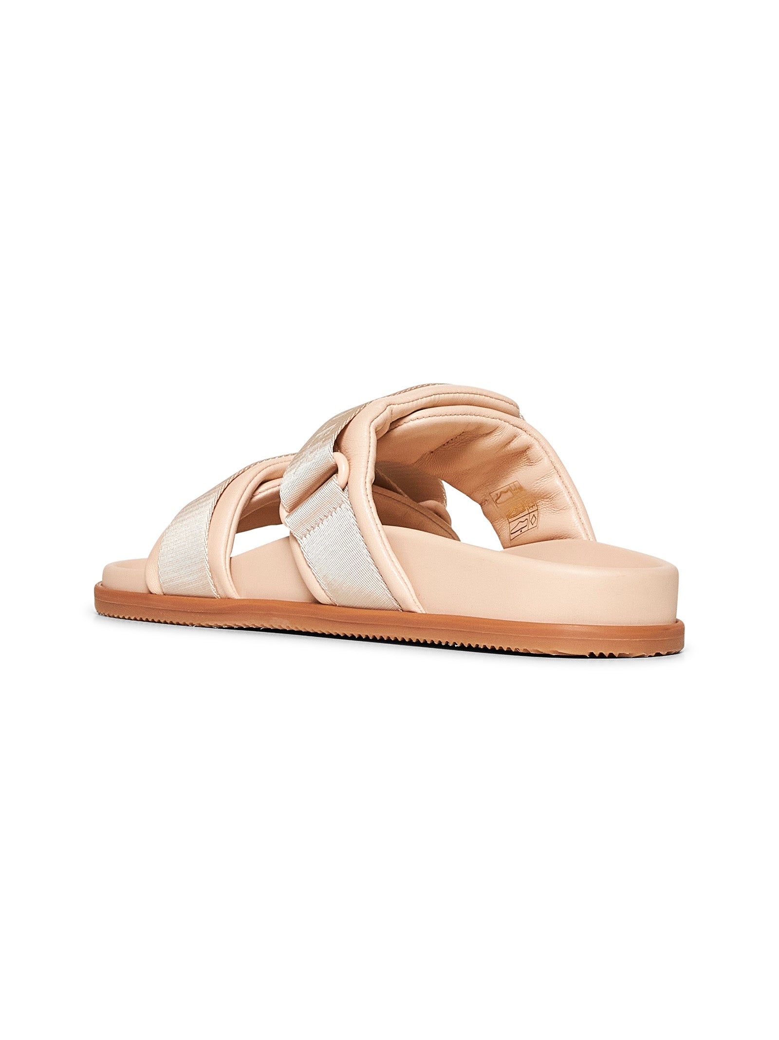 Pink nappa leather Mon Summer sliders - 3