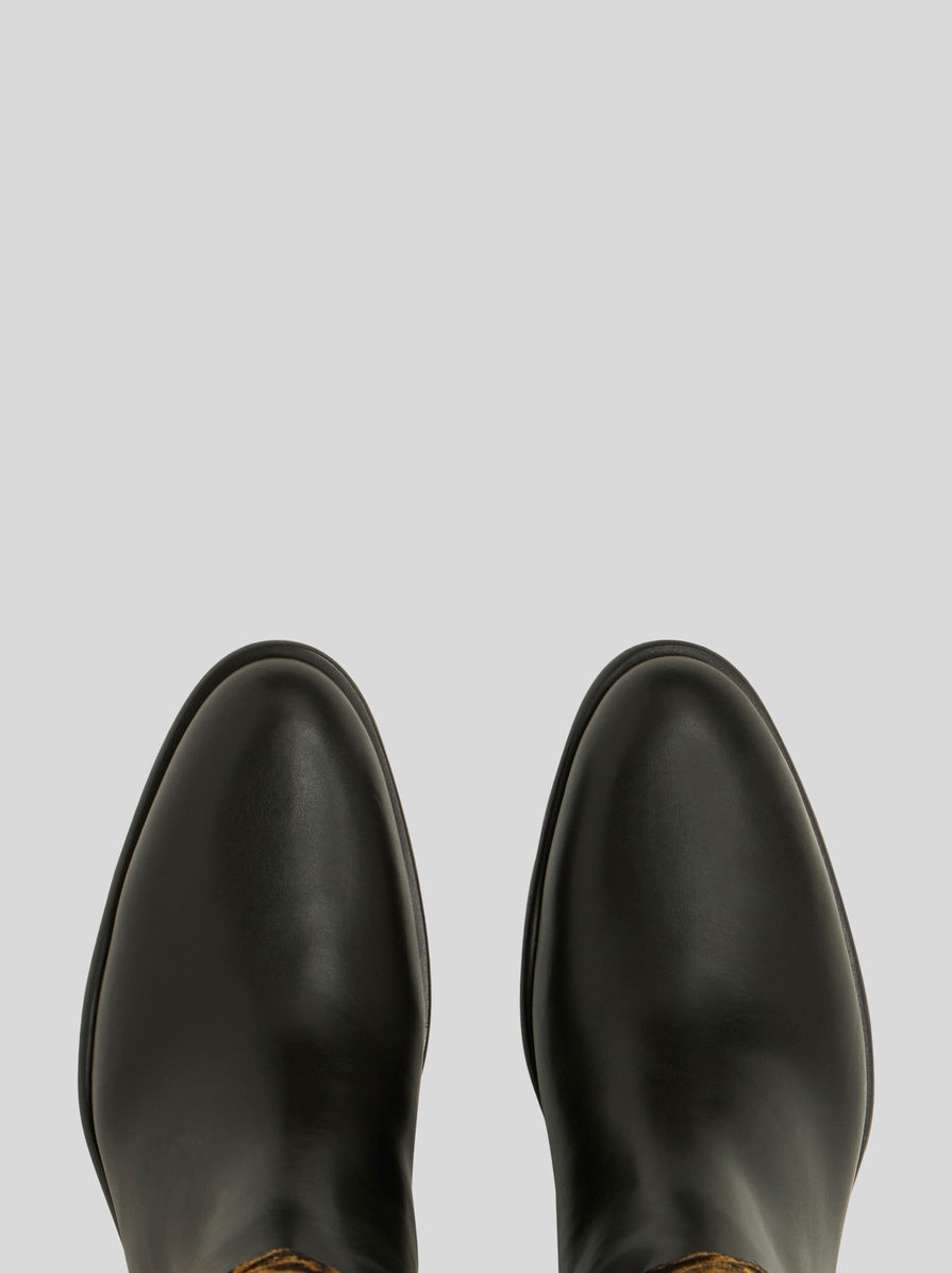 JACQUARD FABRIC RIDING BOOTS - 2