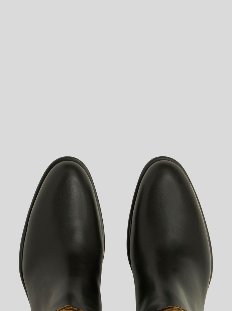 Etro JACQUARD FABRIC RIDING BOOTS outlook