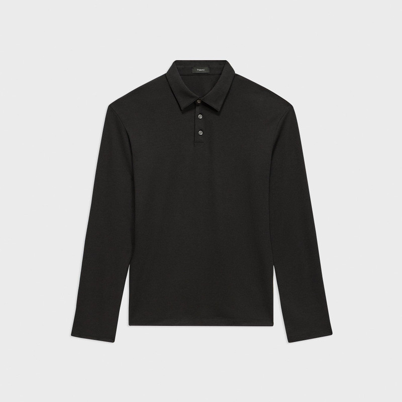 Long-Sleeve Polo Shirt in Cotton Jersey 1