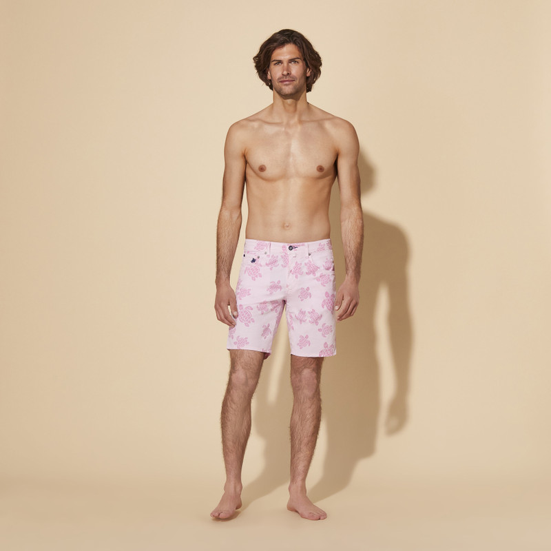Men Bermuda Shorts Resin Print Ronde des Tortues 3