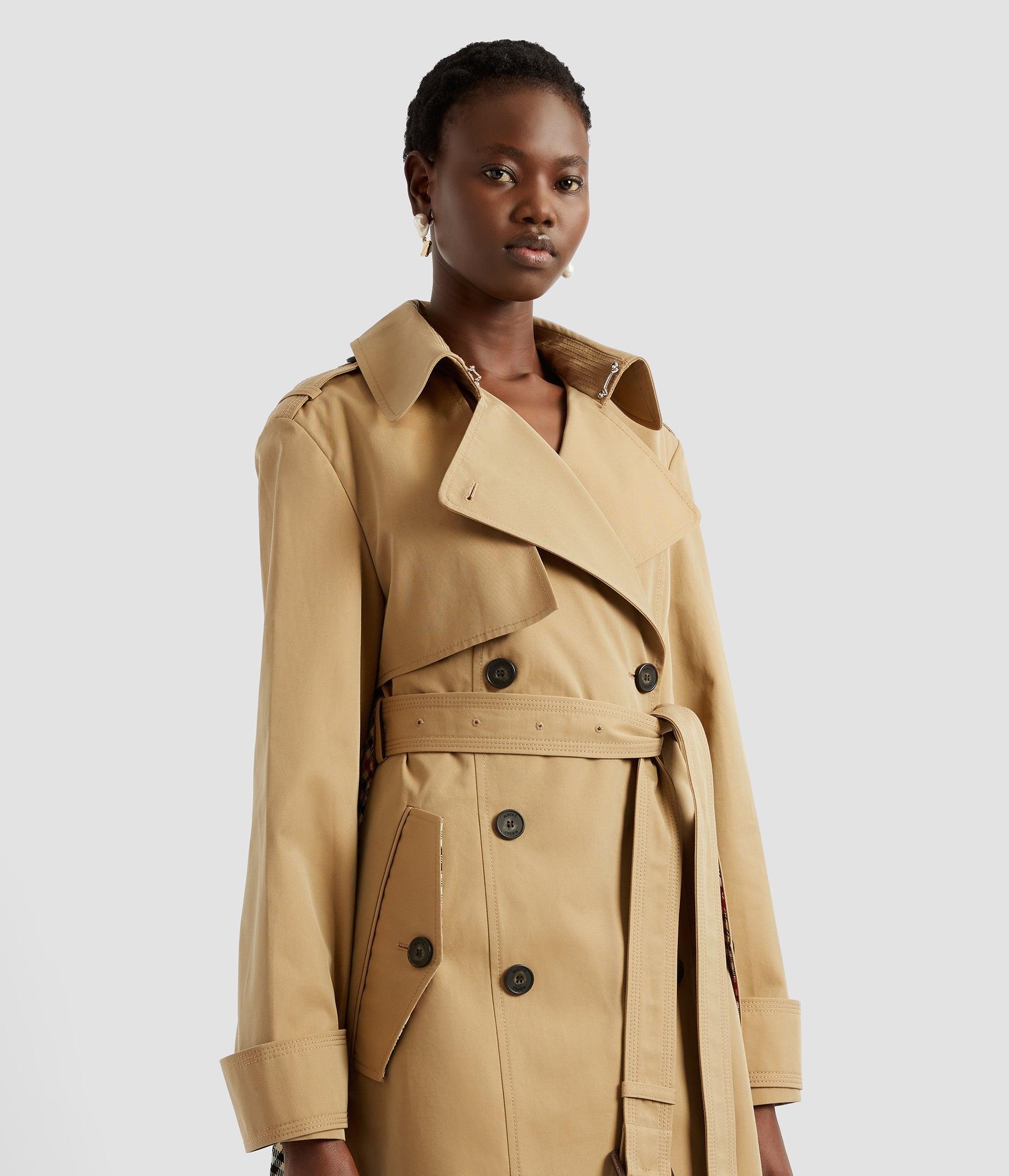 PLEATED TRENCH COAT - 5