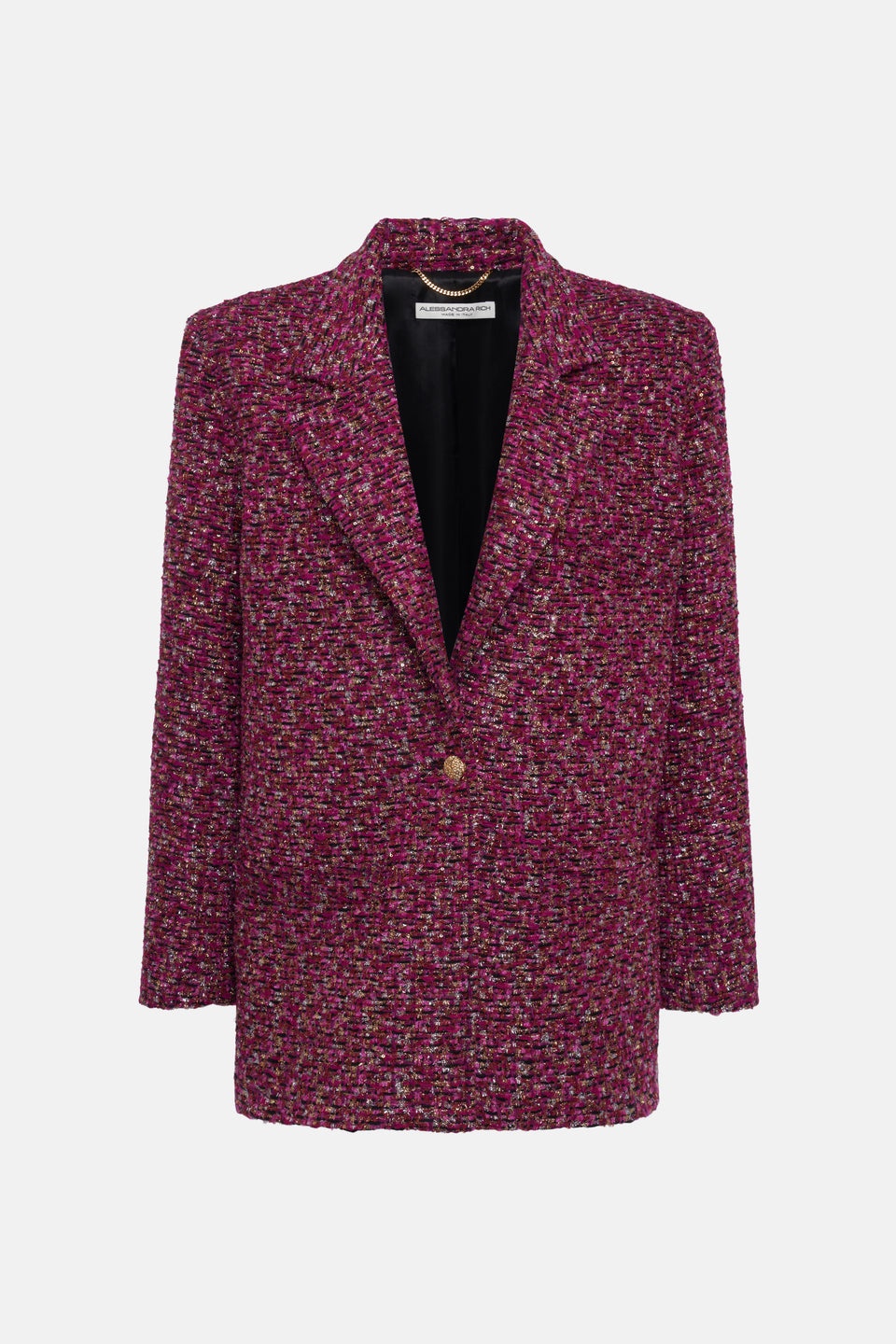 OVERSIZED SEQUIN TWEED JACKET - 1