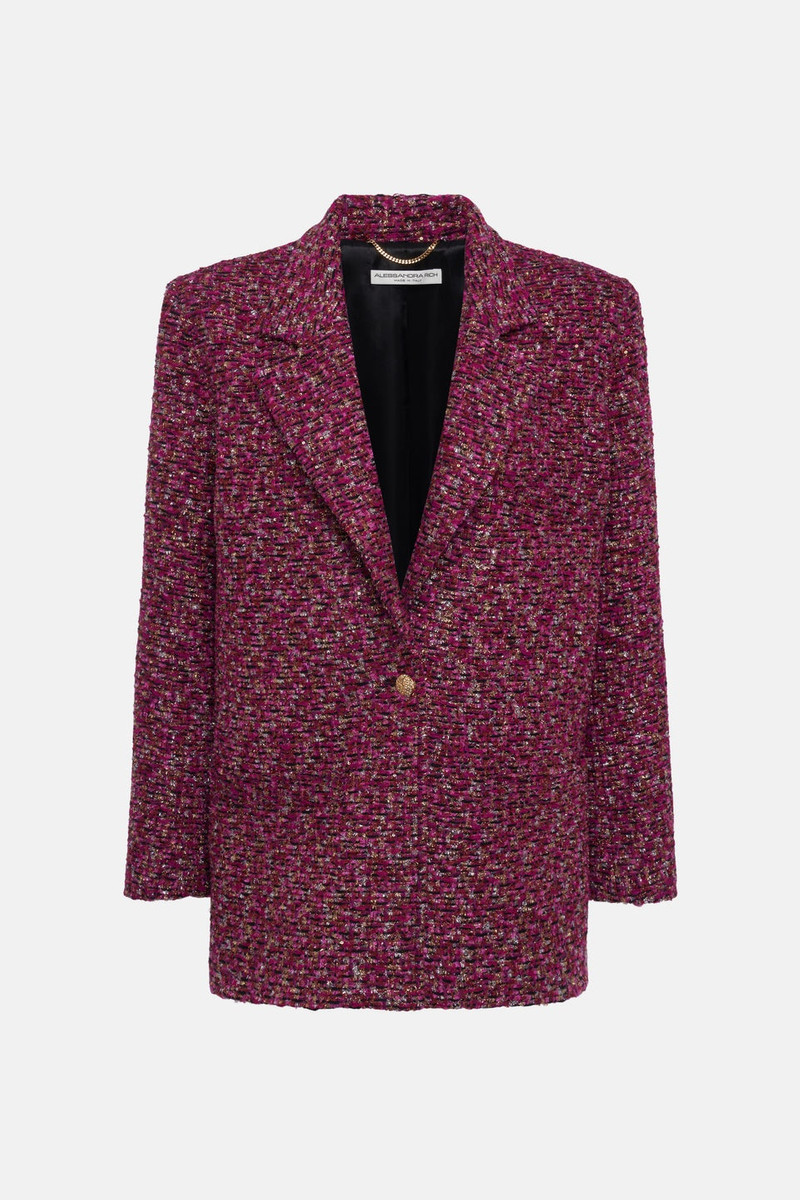 OVERSIZED SEQUIN TWEED JACKET 1