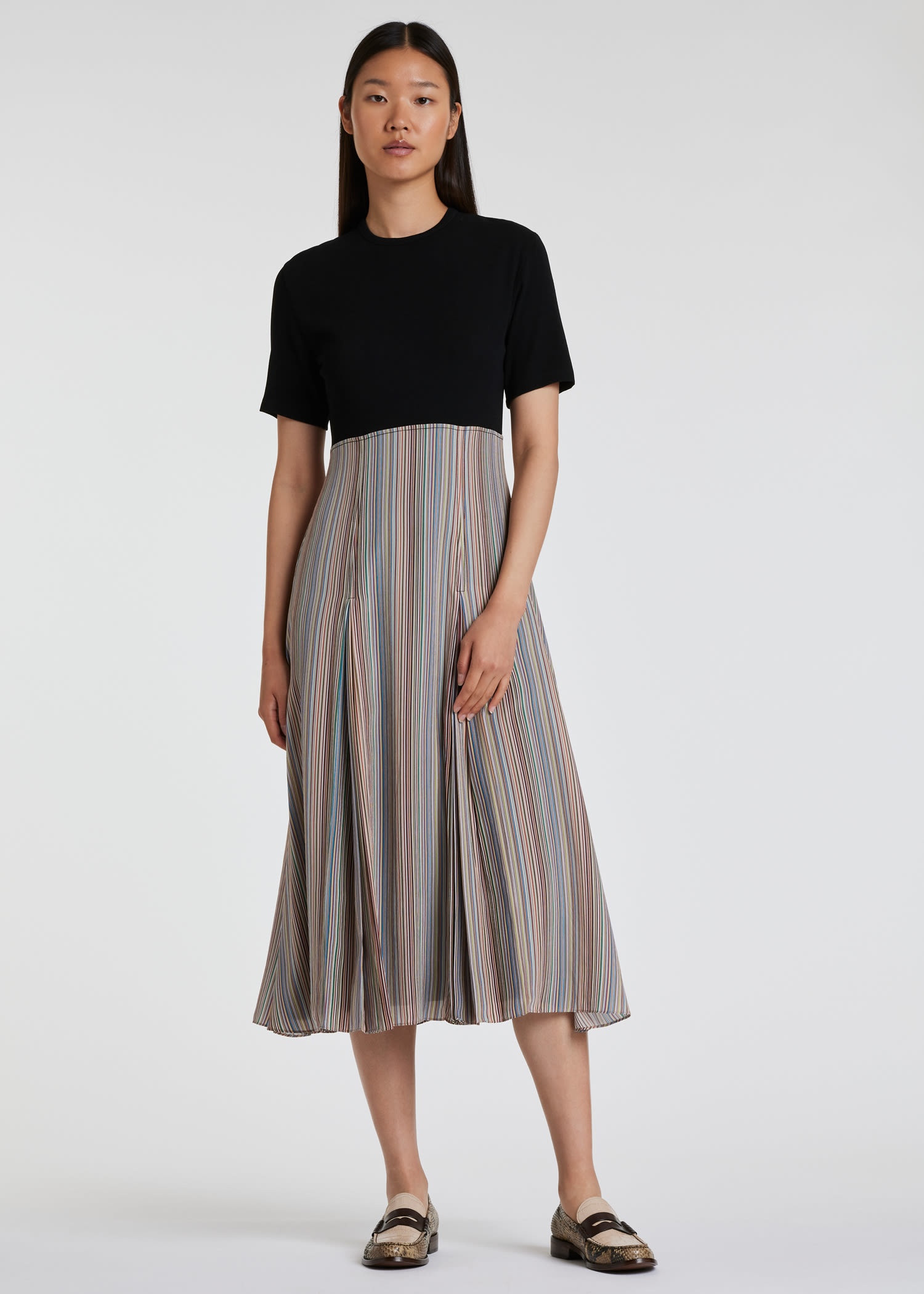 'Signature Stripe' Midi Dress - 5